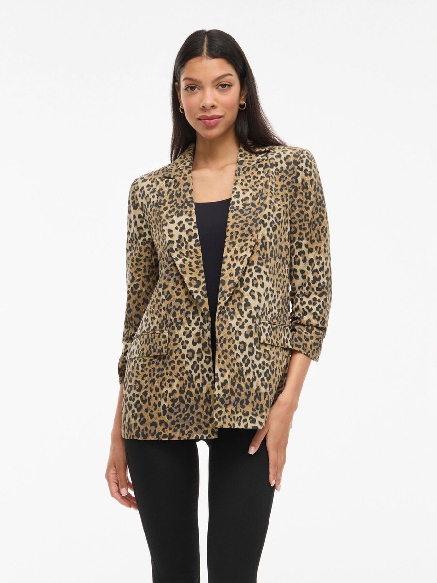 VILA VIJUNE 3/4-MOUWEN BLAZER, Birch, highres - 14111246_Birch_1229751_003.jpg