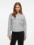 VILA BUTTON FRONT JACKET, Light Grey Melange, highres - 14105341_LightGreyMelange_003.jpg