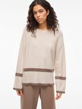 Product image thumbnail - VIRIL OVERSIZED KNITTED PULLOVER, Super Light Natural Melan | 3