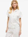VILA VILANIA SHORT SLEEVED SHIRT, Snow White, highres - 14105430_SnowWhite_007.jpg