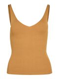 Product image thumbnail - SLEEVELESS KNITTED TOP, Amber Gold | 6