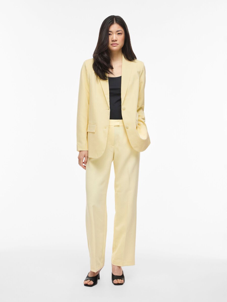 Carousel image - VIBLUME, BOTONADURA SENCILLA BLAZER, Pastel Yellow | 4
