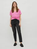 Vila V-NECK SHORT SLEEVED TOP, Fuchsia Pink, highres - 14079908_FuchsiaPink_005.jpg