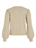 VILA OKRĄGŁY DEKOLT SWETER Z DZIANINY, Natural Melange, highres - 14105308_NaturalMelange_002.jpg