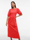 VILA SHORT SLEEVED MIDI DRESS, Poppy Red, highres - 14105717_PoppyRed_007.jpg