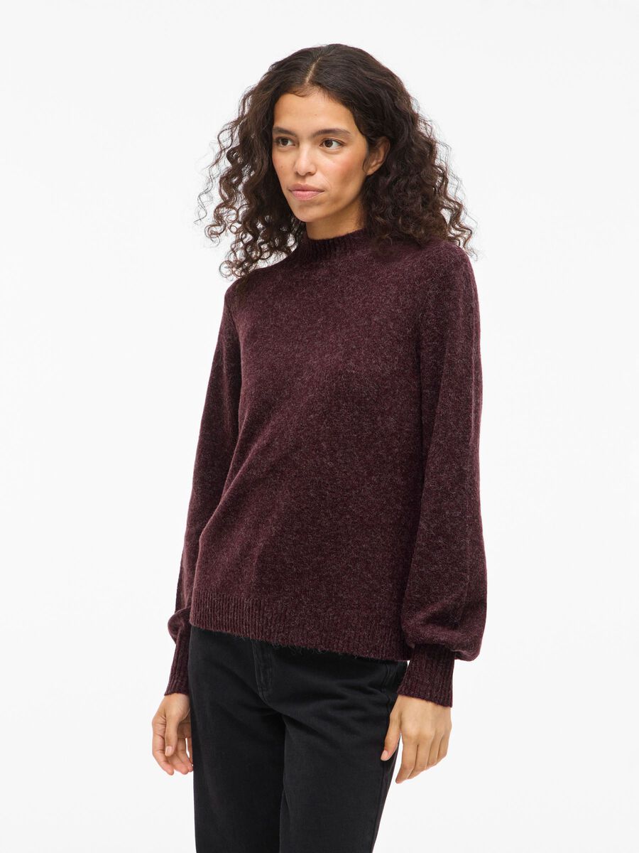 Carousel image - VIHANNA HIGH NECK KNITTED PULLOVER, Fig | 1