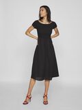 VILA SHORT SLEEVED MIDI DRESS, Black, highres - 14103583_Black_005.jpg