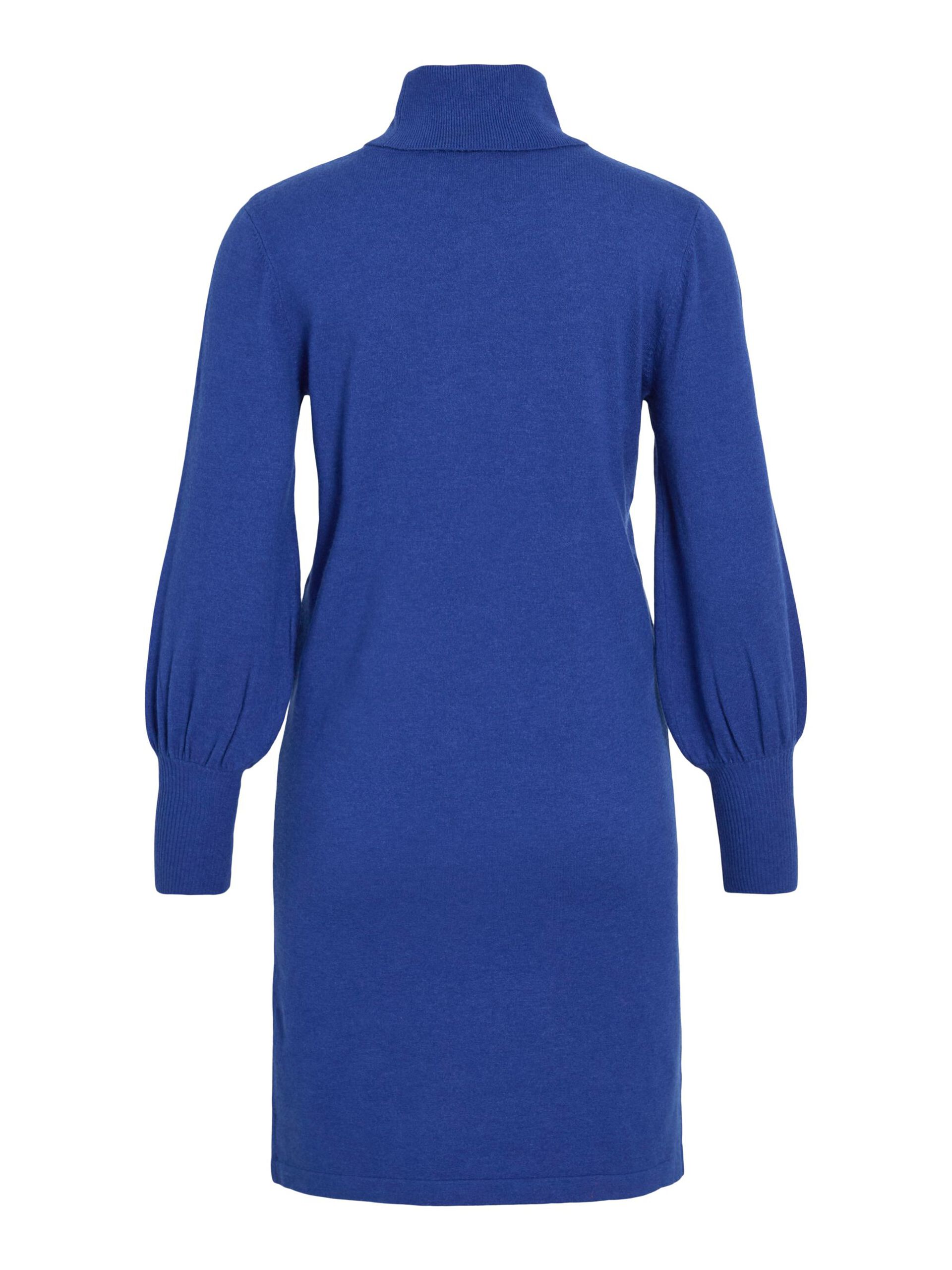 Carousel image - VIKERRY KNITTED SHORT DRESS, Mazarine Blue | 6