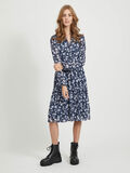 Vila FLORAL FRONT TIE MINI DRESS, Navy Blazer, highres - 14059055_NavyBlazer_783836_003.jpg