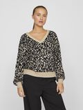 VILA V-HALS JACQUARD GEBREIDE TRUI, Black Beauty, highres - 14102608_BlackBeauty_1148567_003.jpg