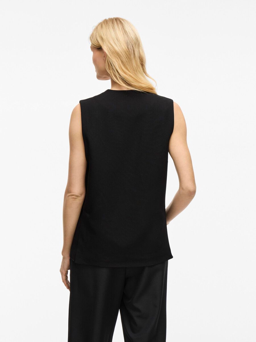 VILA VIPINIEMA TAILORED WAISTCOAT, Black Beauty, highres - 14104568_BlackBeauty_004.jpg