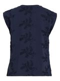 VILA ROUND NECK SLEEVELESS TOP, Navy Blazer, highres - 14104240_NavyBlazer_002.jpg