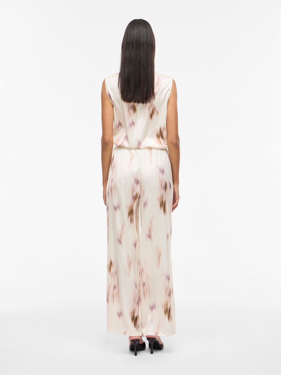 Product carousel image - VIALLIUM HIGH WAIST STRAIGHT-LEG TROUSERS, Snow White | 2