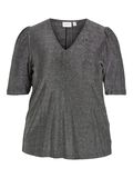 Vila CURVE - GLITTER SHORT SLEEVED TOP, Silver, highres - 14090399_Silver_001.jpg
