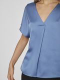VILA VIELLETTE V-NECK SHORT SLEEVED TOP, Coronet Blue, highres - 14089239_CoronetBlue_007.jpg