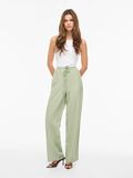 Product image thumbnail - VIPRISILLA MID-WAIST WIDE-LEG TROUSERS, Smoke Green | 4