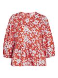 Vila PATTERNED 3/4 SLEEVED TOP, Valiant Poppy, highres - 14079606_ValiantPoppy_976116_001.jpg