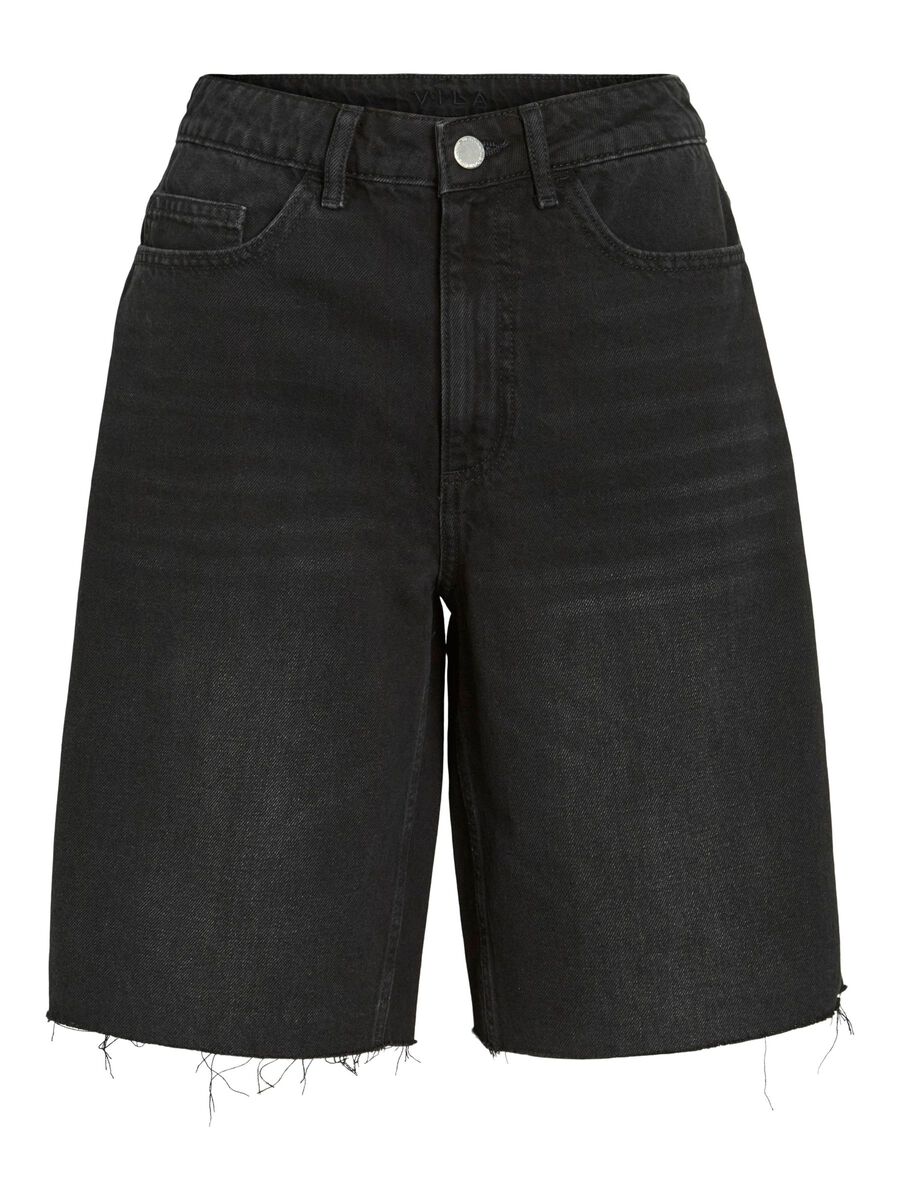 VILA VICREEK - DENIM BERMUDA, Black Denim, highres - 14106820_BlackDenim_1184238_001.jpg