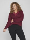 Vila CURVE - KNITTED TOP, Beet Red, highres - 14090597_BeetRed_003.jpg