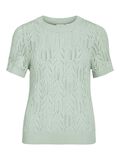 VILA SHORT SLEEVED  KNITTED TOP, Silt Green, highres - 14102700_SiltGreen_001.jpg