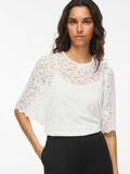 Product image thumbnail - VISTACIA BLONDE TOP MED KORTE &AElig;RMER, Cloud Dancer | 3