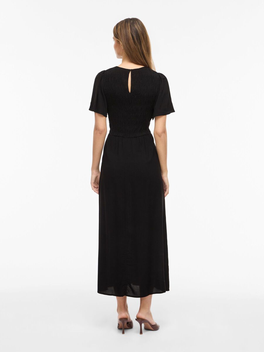 Product carousel image - VILISA SHORT SLEEVED MIDI DRESS, Black Beauty | 2