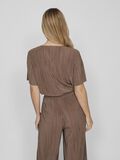 Vila RIBBED SHORT SLEEVED TOP, Fossil, highres - 14089481_Fossil_004.jpg