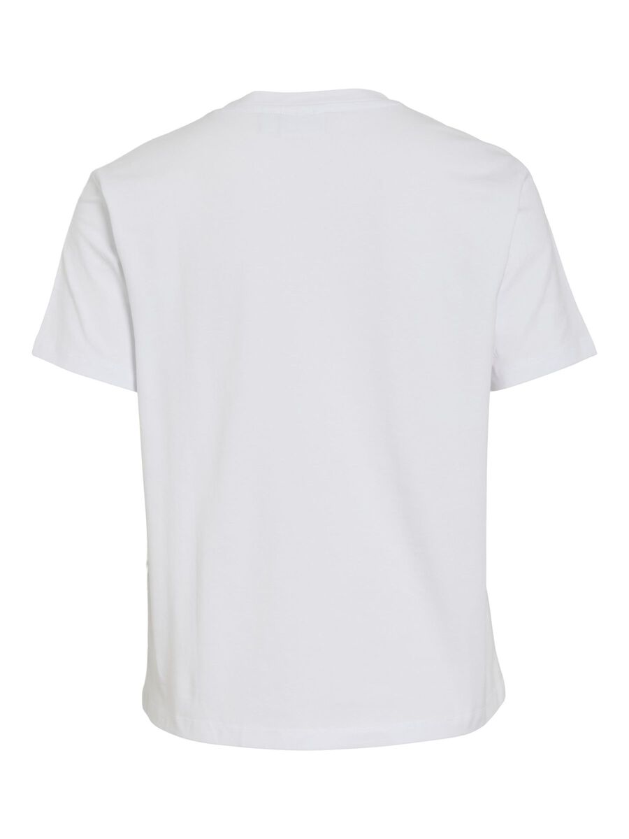 VILA VINORA - ENCOLURE RONDE T-SHIRT, Bright White, highres - 14103448_BrightWhite_1222423_002.jpg