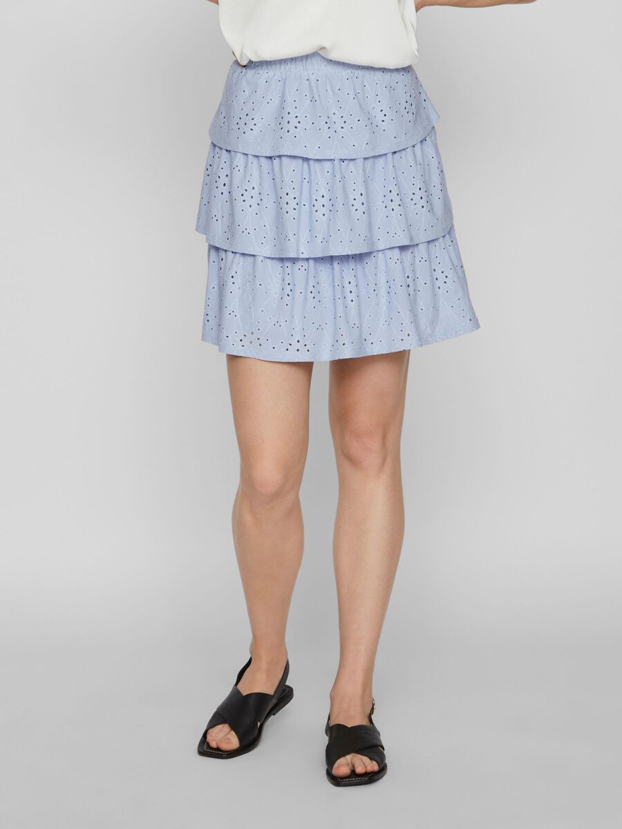 Vila LAYERED MINI SKIRT, Kentucky Blue, highres - 14085835_KentuckyBlue_003.jpg