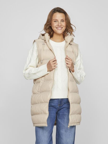 Vila PADDED WAISTCOAT, Cement, highres - 14085934_Cement_003.jpg