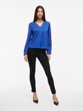 VILA LANGE MOUWEN BLOUSE MET V-HALS, Lapis Blue, highres - 14086138_LapisBlue_005.jpg