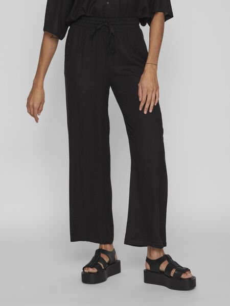 Vila LOOSE FIT TROUSERS, Black, highres - 14079560_Black_003.jpg