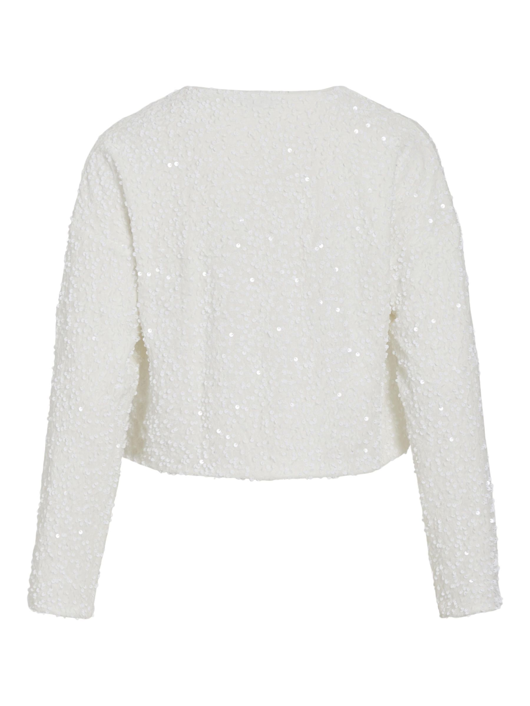 SEQUIN CARDIGAN White VILA