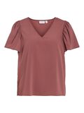 VILA DEKOLT W SEREK TOP Z KRÓTKIMI RĘKAWAMI, Rose Brown, highres - 14109690_RoseBrown_001.jpg