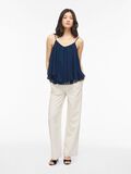 Product image thumbnail - VIFALIA V-NECK STRAP TOP, Navy Blazer | 4