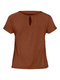 VILA VIELLETTE BOATNECK SHORT SLEEVED TOP, Portabella, highres - 14110009_Portabella_002.jpg