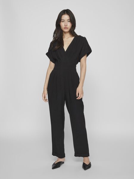 Vila SHORT SLEEVE JUMPSUIT, Black, highres - 14089014_Black_003.jpg