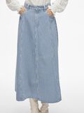 VILA HIGH WAIST MIDI SKIRT, Medium Blue Denim, highres - 14108054_MediumBlueDenim_1194261_007.jpg