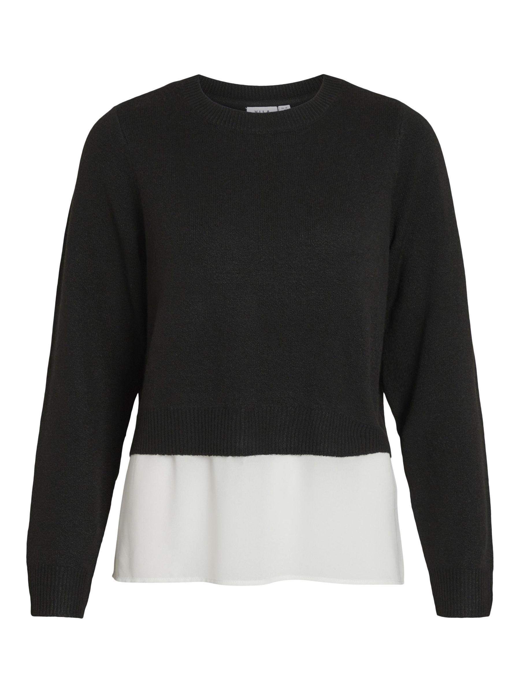 2 in 1 cheap shirt jumper womens black