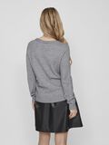VILA VIRIL - COL ROND PULL EN MAILLE, Medium Grey Melange, highres - 14054177_MediumGreyMelange_004.jpg