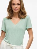VILA SHORT SLEEVED V-NECK TOP, Silt Green, highres - 14093441_SiltGreen_007.jpg