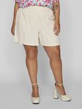 Vila CURVE - HIGH-WAIST SHORTS, Natural Melange, highres - 14085128_NaturalMelange_003.jpg