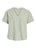 VILA V-NECK SHORT SLEEVED TOP, Silt Green, highres - 14096245_SiltGreen_001.jpg