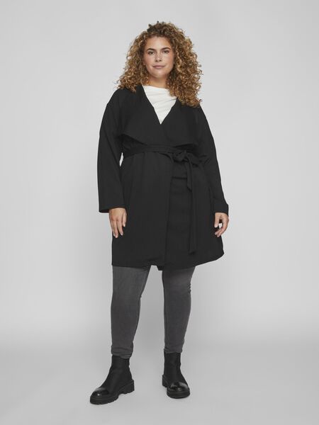 Vila CURVE - AVEC CEINTURE MANTEAU, Black, highres - 14090366_Black_005.jpg