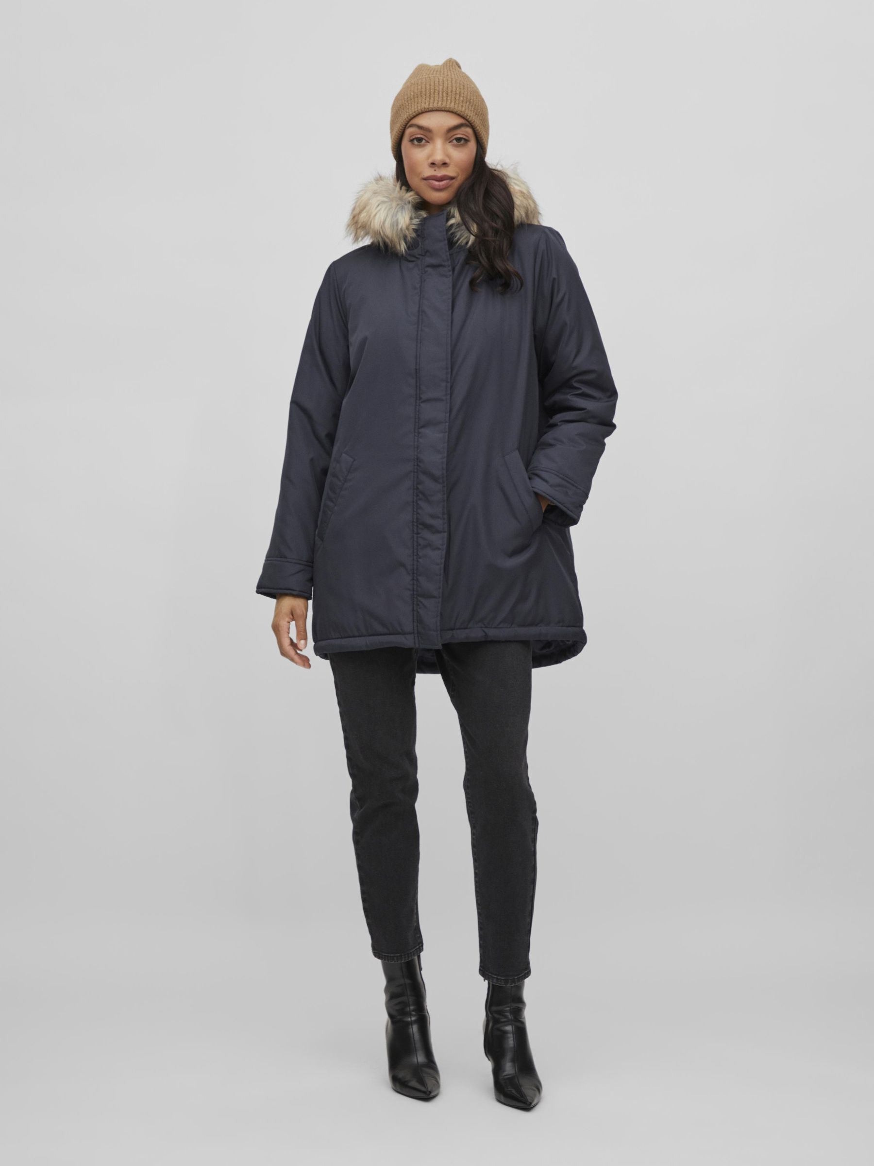 HOODED PARKA COAT
