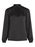 Vila GESMOKTES LANGARMBLUSE, Black, highres - 14083477_Black_001.jpg