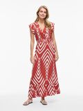 VILA V-NECK MAXI DRESS, Red Ochre, highres - 14110023_RedOchre_1218778_003.jpg