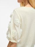 VILA VIOTILIA ROUND NECK SHORT SLEEVED TOP, Cloud Dancer, highres - 14104071_CloudDancer_006.jpg