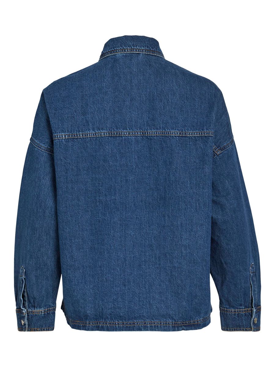 VILA VICREEK, TELA VAQUERA CAMISA, Medium Blue Denim, highres - 14104641_MediumBlueDenim_002.jpg