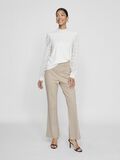 VILA VIBILLIE FLARED HIGH WAISTED TROUSERS, Feather Gray, highres - 14094017_FeatherGray_005.jpg